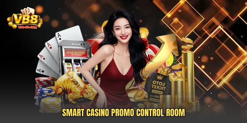Smart casino promo control room